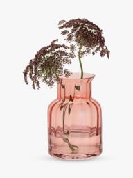 Dartington Crystal Jones Glass Vase, H15cm, Russet - thumbnail 3