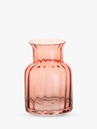 Dartington Crystal Jones Glass Vase, H15cm, Russet - thumbnail 1