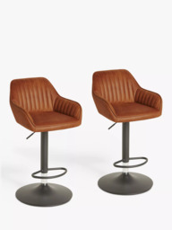John Lewis Brooks II Gas Lift Adjustable Bar Stool, Set of 2 - thumbnail 1