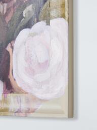 John Lewis 'Floral Bloom' Hand Painted Framed Wall Art, 40 x 40cm, Pink/Multi - thumbnail 2