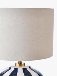 John Lewis Burano Striped Ceramic Table Lamp - thumbnail 4