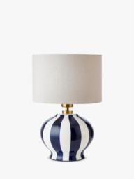 John Lewis Burano Striped Ceramic Table Lamp - thumbnail 3