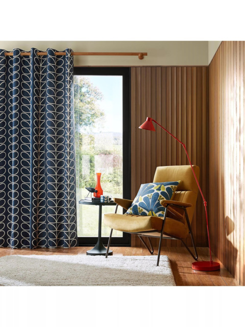 Orla Kiely Linear Stem Pair Lined Eyelet Curtains - image 1