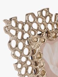 Libra Interiors Miel Honeycomb Photo Frame, Gold - thumbnail 4