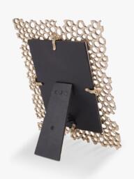 Libra Interiors Miel Honeycomb Photo Frame, Gold - thumbnail 6