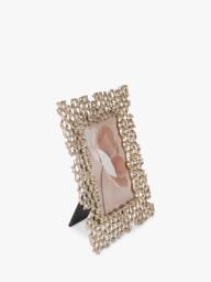Libra Interiors Miel Honeycomb Photo Frame, Gold - thumbnail 3