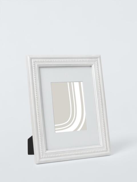 "John Lewis Hand-Carved Coastal Wood Photo Frame & Mount, A4 (5 x 7"" Mounted), White Wash" - image 1