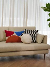 John Lewis Fika Large 3 Seater Sofa, Light Leg, Chunky Chenille Natural - thumbnail 3