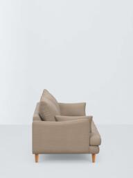 John Lewis Fika Large 3 Seater Sofa, Light Leg, Chunky Chenille Natural - thumbnail 6