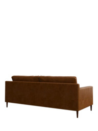 John Lewis Draper II Large 3 Seater Leather Sofa, Dark Leg - thumbnail 4