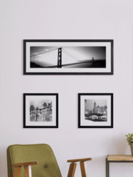 Brookpace Lascelles 'Central Park' New York Framed Print, 45 x 45cm, Black/White - thumbnail 2