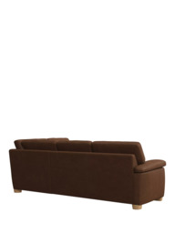 John Lewis Camden RHF Chaise Corner Leather Sofa, Light Leg - thumbnail 4
