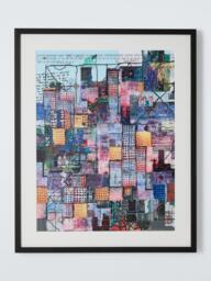 John Lewis Andy Mercer 'Metropolis II' Framed Print & Mount, 63 x 51cm, Multi - thumbnail 1