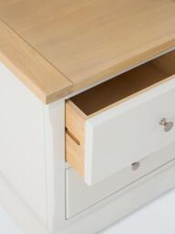 John Lewis Seconds Cove 2 Drawer Bedside Table, Like New, Greige Oak - thumbnail 3