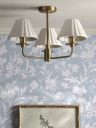Laura Ashley Mixbury 3 Arm Semi-Flush Ceiling Light, Metallic Bronze - thumbnail 3