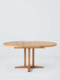 John Lewis Estate 4-6 Seater Round Extending Dining Table, Natural - thumbnail 4