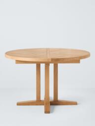 John Lewis Estate 4-6 Seater Round Extending Dining Table, Natural - thumbnail 3