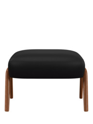 John Lewis Hendricks Leather Footstool, Dark Leg - thumbnail 5