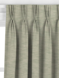 John Lewis Cotton Linen Slub Made to Measure Curtains or Roman Blind, Green - thumbnail 6
