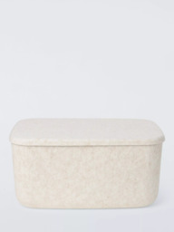 John Lewis Lidded Felt Storage Box, Ecru - thumbnail 2