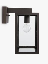 John Lewis Louvre Outdoor Glass Lantern, Coffee - thumbnail 4