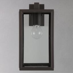 John Lewis Louvre Outdoor Glass Lantern, Coffee - thumbnail 2