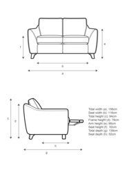 G Plan Vintage The Sixty Eight Small 2 Seater Sofa with Double Footrest Mechanism - thumbnail 2