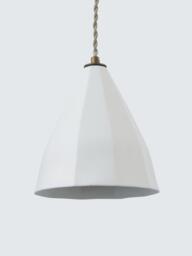John Lewis Mannez Over Diner Ceiling Light, White - thumbnail 3