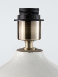 John Lewis Romi Terracotta Lamp Base, White - thumbnail 3