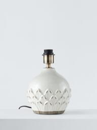 John Lewis Romi Terracotta Lamp Base, White