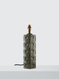 John Lewis Hex Ceramic Table Lamp Base, Green