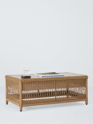 John Lewis Harbour Weave Rectangular Garden Coffee Table, 99cm, Natural - thumbnail 5