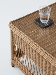 John Lewis Harbour Weave Rectangular Garden Coffee Table, 99cm, Natural - thumbnail 4