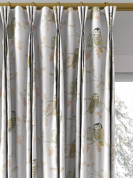Harlequin Little Owls Made to Measure Curtains or Roman Blind, Powder - thumbnail 6