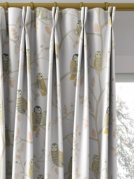 Harlequin Little Owls Made to Measure Curtains or Roman Blind, Powder - thumbnail 4