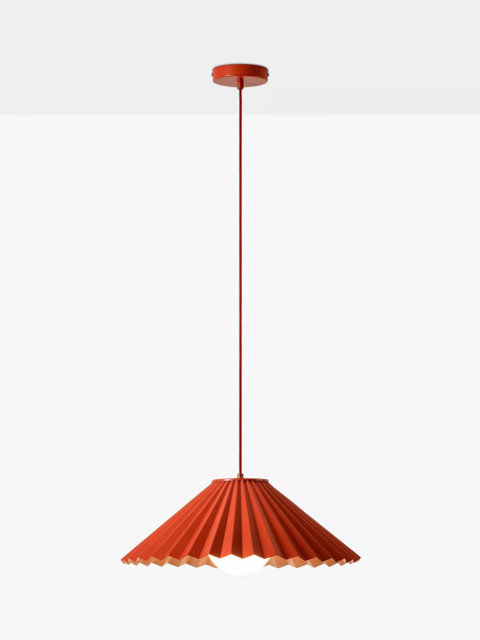 houseof Pleat Pendant Ceiling Light, Burnt Orange/Pink - image 1