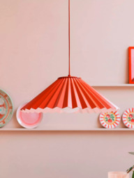 houseof Pleat Pendant Ceiling Light, Burnt Orange/Pink - thumbnail 4