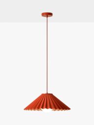 houseof Pleat Pendant Ceiling Light, Burnt Orange/Pink