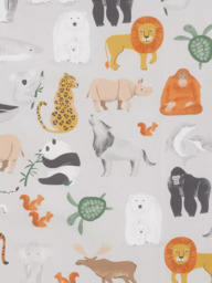 John Lewis World Map Print Pencil Pleat Blackout Children's Curtains, Multi - thumbnail 2