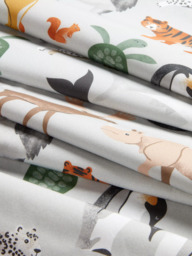 John Lewis World Map Print Pencil Pleat Blackout Children's Curtains, Multi - thumbnail 5