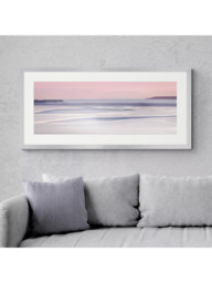 John Lewis Lynne Douglas 'Silver Sands' Framed Print & Mount, 49.5 x 104.5cm, Pink - thumbnail 2
