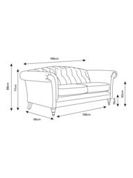 Laura Ashley Gloucester Large 3 Seater Sofa, Oak Leg - thumbnail 4