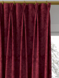 Sanderson Lymington Damask Made to Measure Curtains or Roman Blind, Redcurrant - thumbnail 4