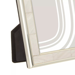 John Lewis Mother Of Pearl Photo Frame, Silver - thumbnail 4