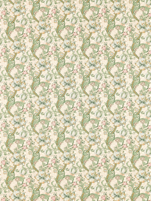 Clarke & Clarke Golden Lily Made to Measure Curtains or Roman Blind, Linen/Blush - image 1