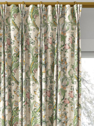 Clarke & Clarke Golden Lily Made to Measure Curtains or Roman Blind, Linen/Blush - thumbnail 6