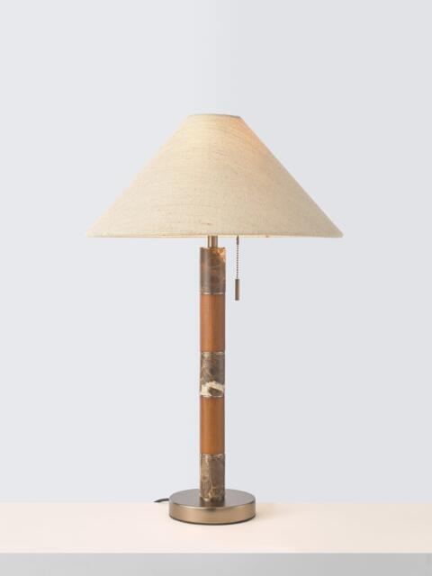 John Lewis Farrow Table Lamp, Emperador Marble - image 1