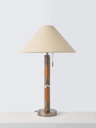 John Lewis Farrow Table Lamp, Emperador Marble - thumbnail 2