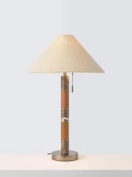 John Lewis Farrow Table Lamp, Emperador Marble