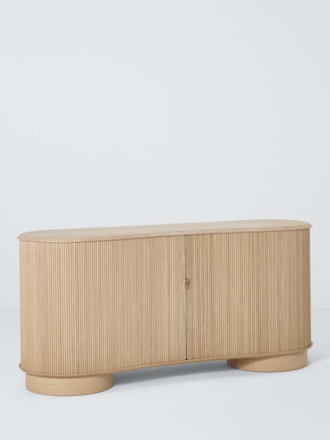 John Lewis Tambour Wood Sideboard, Oak - image 1